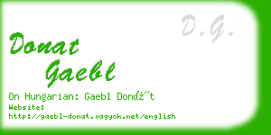 donat gaebl business card